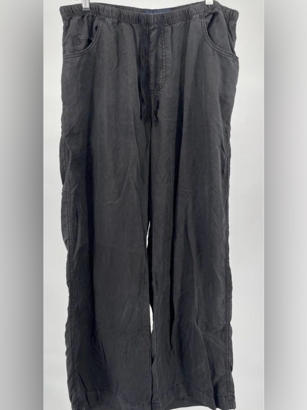 Aero Low Rise Wide Leg pants - Women’s Large, Dark Grey, drawstring NWT